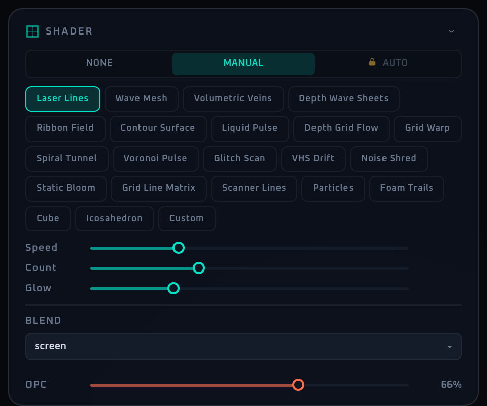 Shader Panel